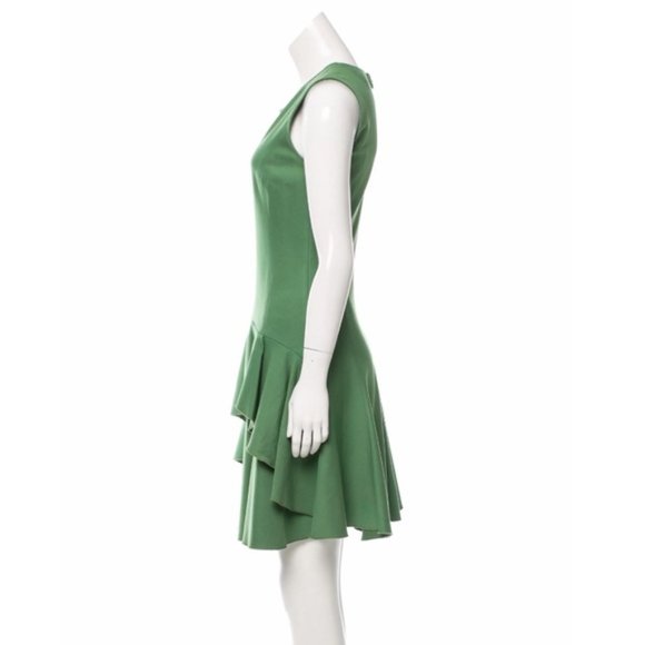 HALSTON HERITAGE Sleeveless Ruffle-Accepted Dress - Picture 2 of 3